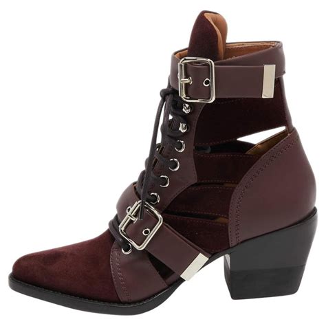 chloe burgundy boots|chloe boots sale.